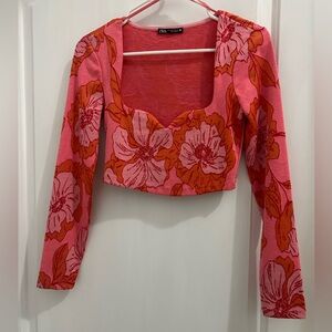 Long-sleeve Zara top